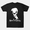 Men Black Print T-shirt Alice In Chains No-Cut Heat Transfer Print Cotton Tshirt