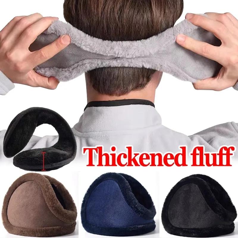 Winter Warm Outdoor Earmuffs Women Men Windproof Soft Thickening Furry Ear Warmers for Cold Weather