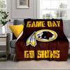 Washington Redskins Portable Blanket/Soft Blanket Bedding Blanket Suitable for Travel Camping Living Rooms Offices Sofas Fan Gifts