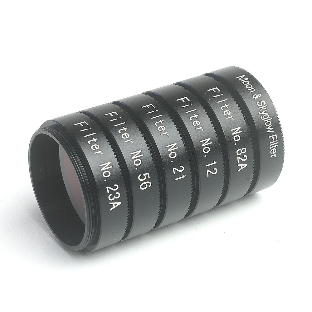 EYSDON 1.25" Astro Color Filters for Astronomical Telescopes Eyepiece Planets Nebula Photography Moon&SkyGlow #23A #56 #21 #82A