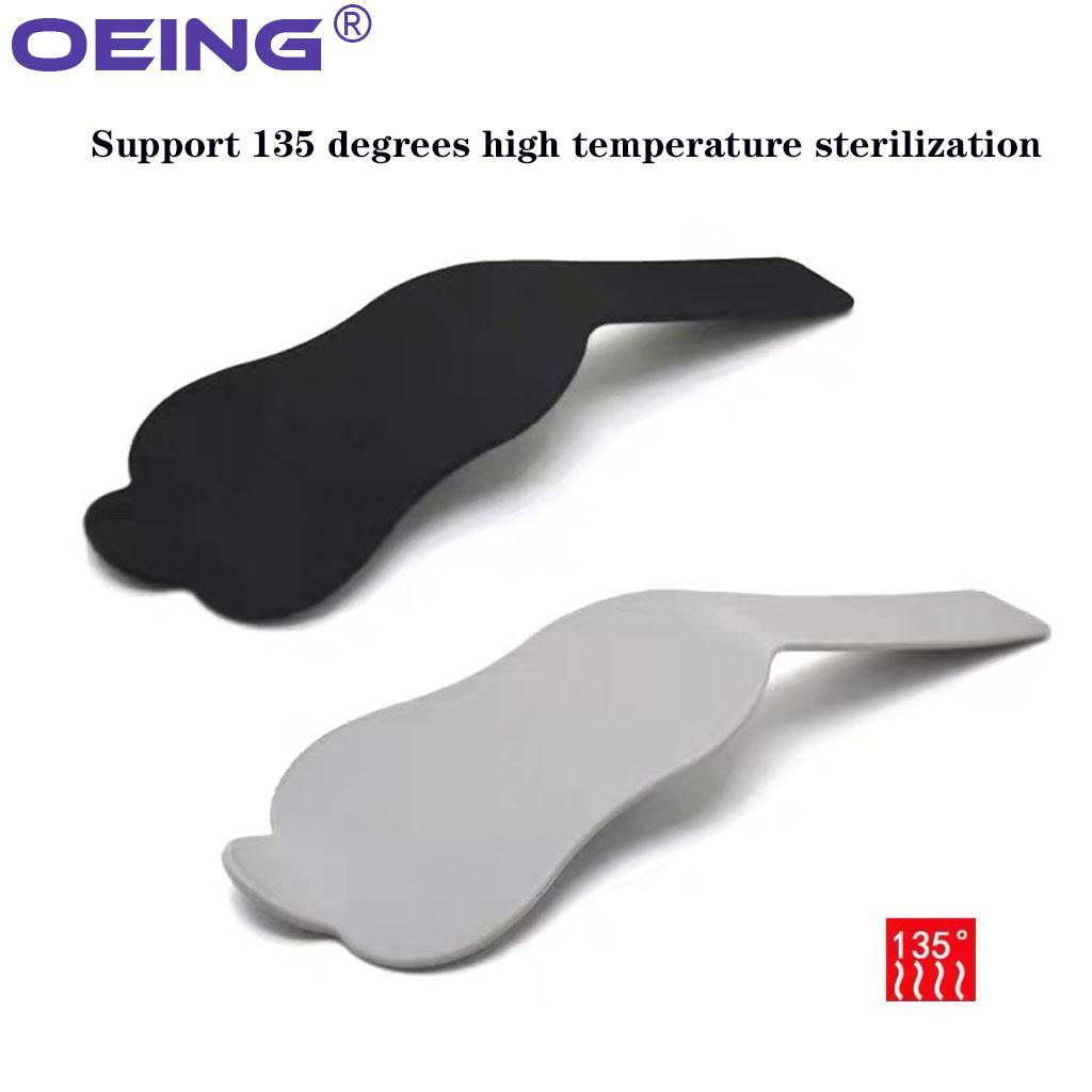 OEING 1Pc Bendable Dental Photo Contrast Board Anterior Lingual Buccal Contrastor Orthodontic Black Soft Silicone Dental Tools