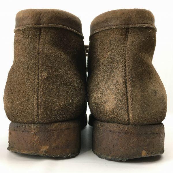 Regal Tricker’s Moccasin Boots Size 25.5 Crepe Sole Dark Brown Suede Men’s(USED)