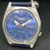 Seiko 5 AUTOMATIC 7009A JAPAN MENS VINTAGE ARABIC BLUE DIAL WATCH A702652-1 R209-a702652