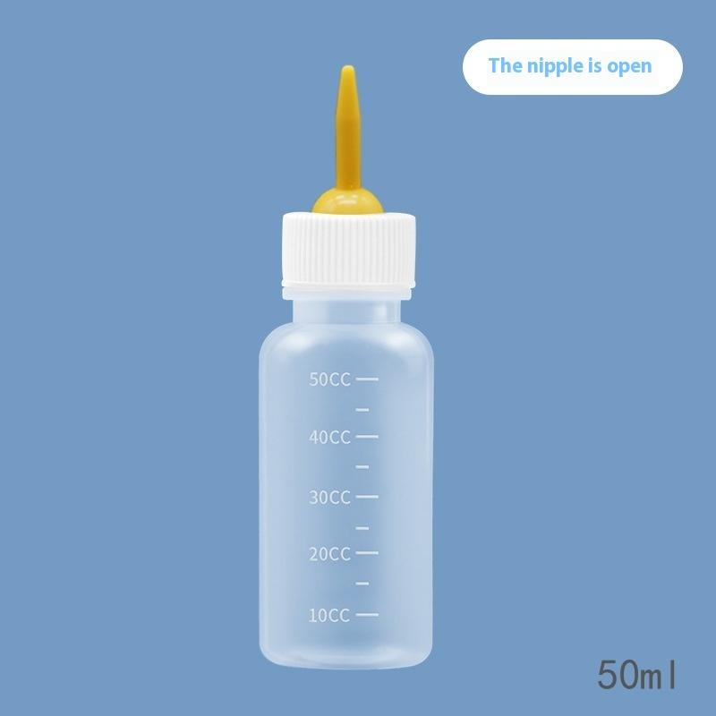 Pet Kitten Feeding Bottle Nipple Feeder Can Squeeze Liquid Milk Nursing Bottle For Born Dogs Puppies Rabbits Hamster Cat