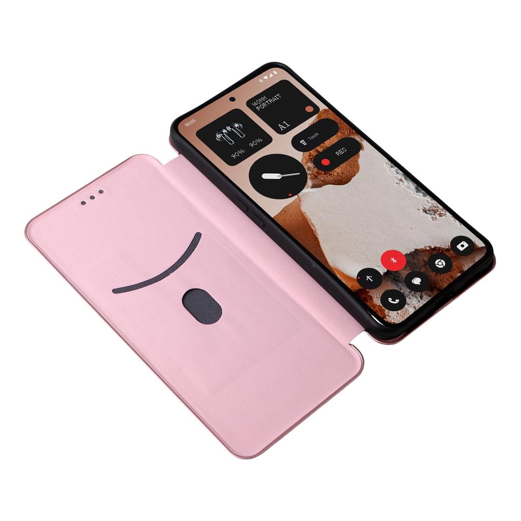 For Nothing CMF Phone 2 Pro Case Carbon Fiber Texture Drop-Proof PU Leather Phone Cover