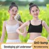 Girls' Adjustable Cotton Bandeau Bra for Middle & High School Students, Ages 12-18