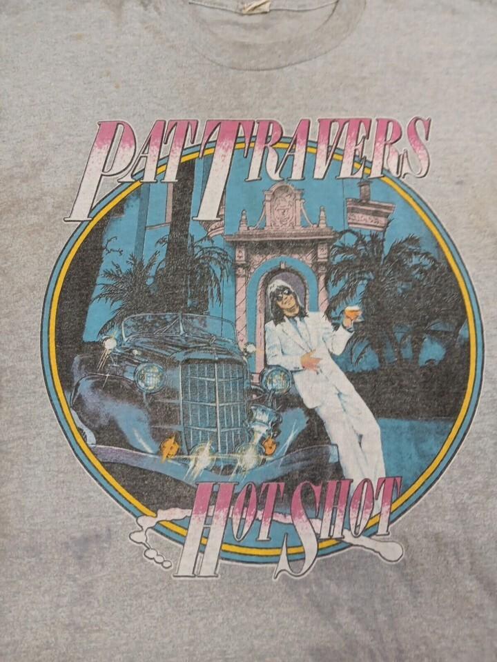 Pat Travers Band Hot Shot Tour 1984 T-Shirt Cotton Unisex Tee S to 4XL ZL401