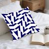 Blaues Muster Streifen Geometrisch Kissenbezug Elegant Paar Zuhause Wohnzimmer Schlafzimmer Dekorativ Rechteckiger Kissenbezug Sofakissenbezug