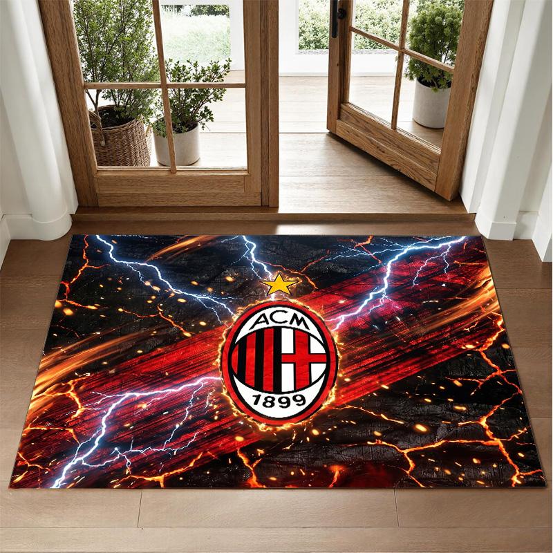 AC Milan Design Crystal Velvet Rug Soft Decorative Mat for Bedroom Entrance