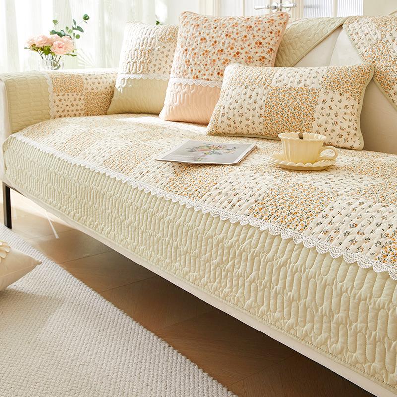 

Modern Light Luxury Cotton Sofa Cushion New Four-Season Universal Thickened Non-Slip Living Room Seat Cushion Leather Sofa Cover 90*90cm