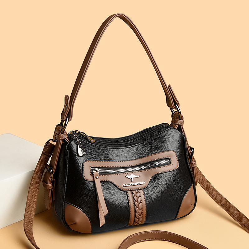 Underarm Trendy Bag, Large-capacity Color-blocking Crossbody Bag, Fashionable and Trendy Single-shoulder Women's Bag