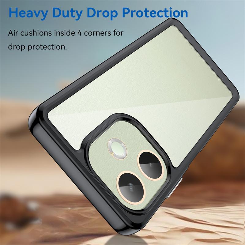 For oppo A5 Pro 5G Global Case oppo A5 Pro 5G Global Cover TPU Clear PC + Silicone Shockproof Protective Cover oppo A5 Pro 5G