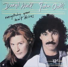 

12inch Record DARYL HALL JOHN OATES Everything Your Heart Desires AD19685 ARISTA 1988 Canada Rock Used