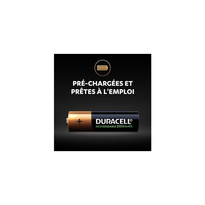 Pile rechargeable Duracell RCR AA X2 2500 MAH