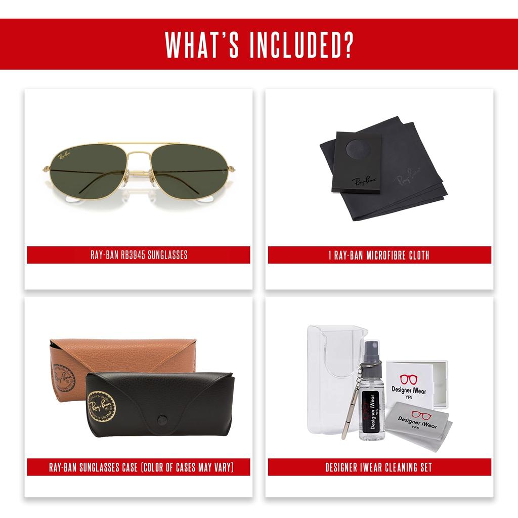 sunglasses 0RB3945 ORO LEGEND GREEN 62mm Ray-Ban (Green)