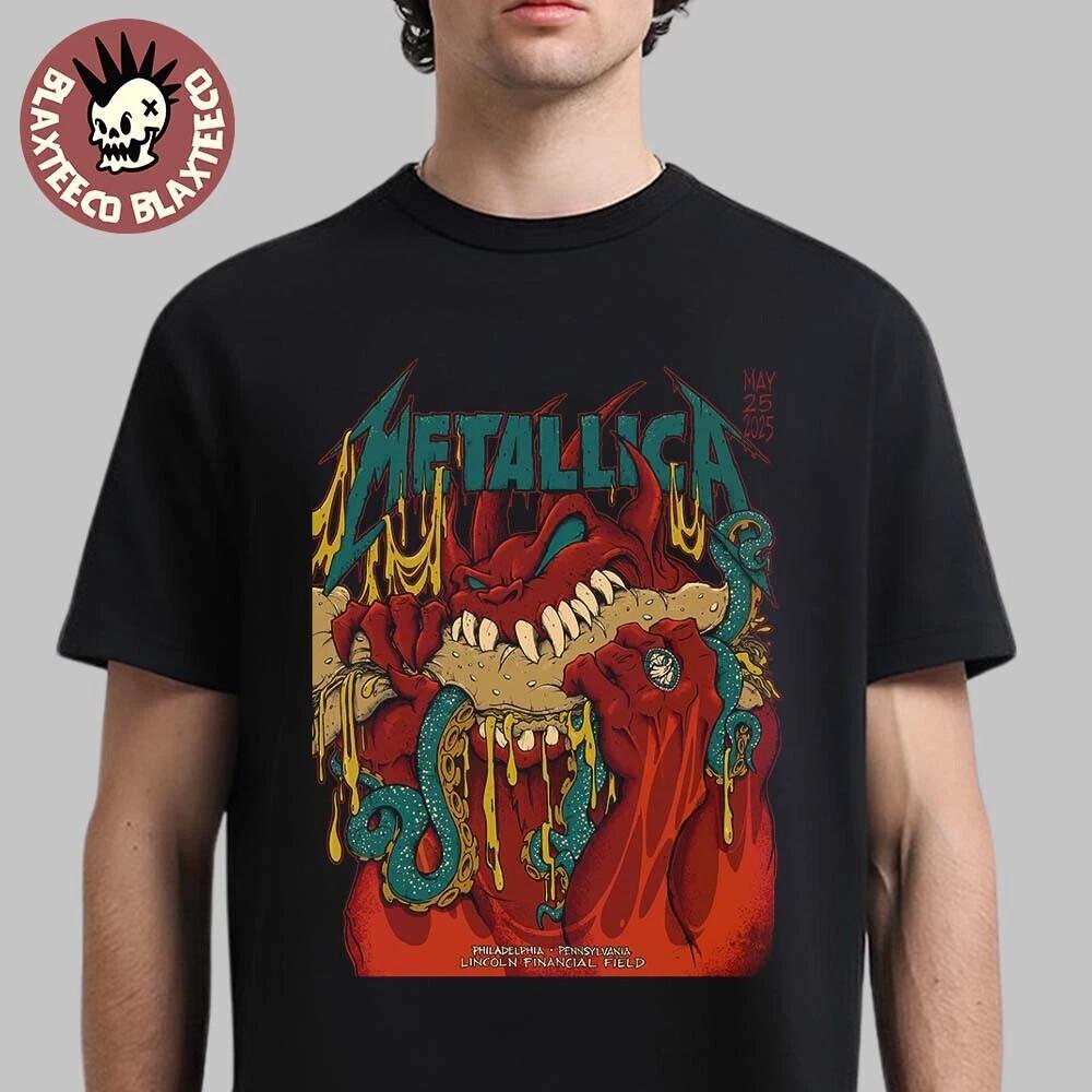 

Metallica M72 Tour Night 2 Philly May 25 2025 Red Demon Art Tee Unisex T-Shirt XL