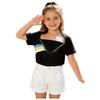 Kids Boys Girls Special Needs Adaptive Clothing Short Sleeve Rainbow Print Chest Port Access Chemo T-shirt with Zippers