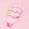 Conjunto Elegante de Pulseira com Pingente de Unicórnio para Meninas