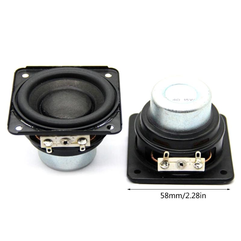 Portable 58mm Inner Magnetic Speaker, 15W Full Ranges Loudspeakers Suitable for DIY Projects for Home Theater Use