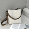 Leather Women's Bags, Messenger Bags, Women's New Large-capacity Commuter Bucket Bags, Niche Versatile Cowhide Shoulder Bags