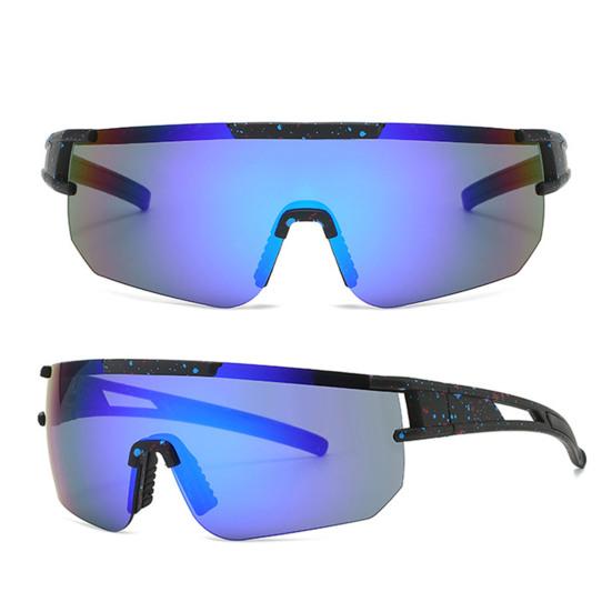 Women Cycling Sunglasses Nose Pads Sunshade Windproof No Rim Block UV Light Transparent Clear View Summer Outdoor Sunglasses Eyewear Accessories