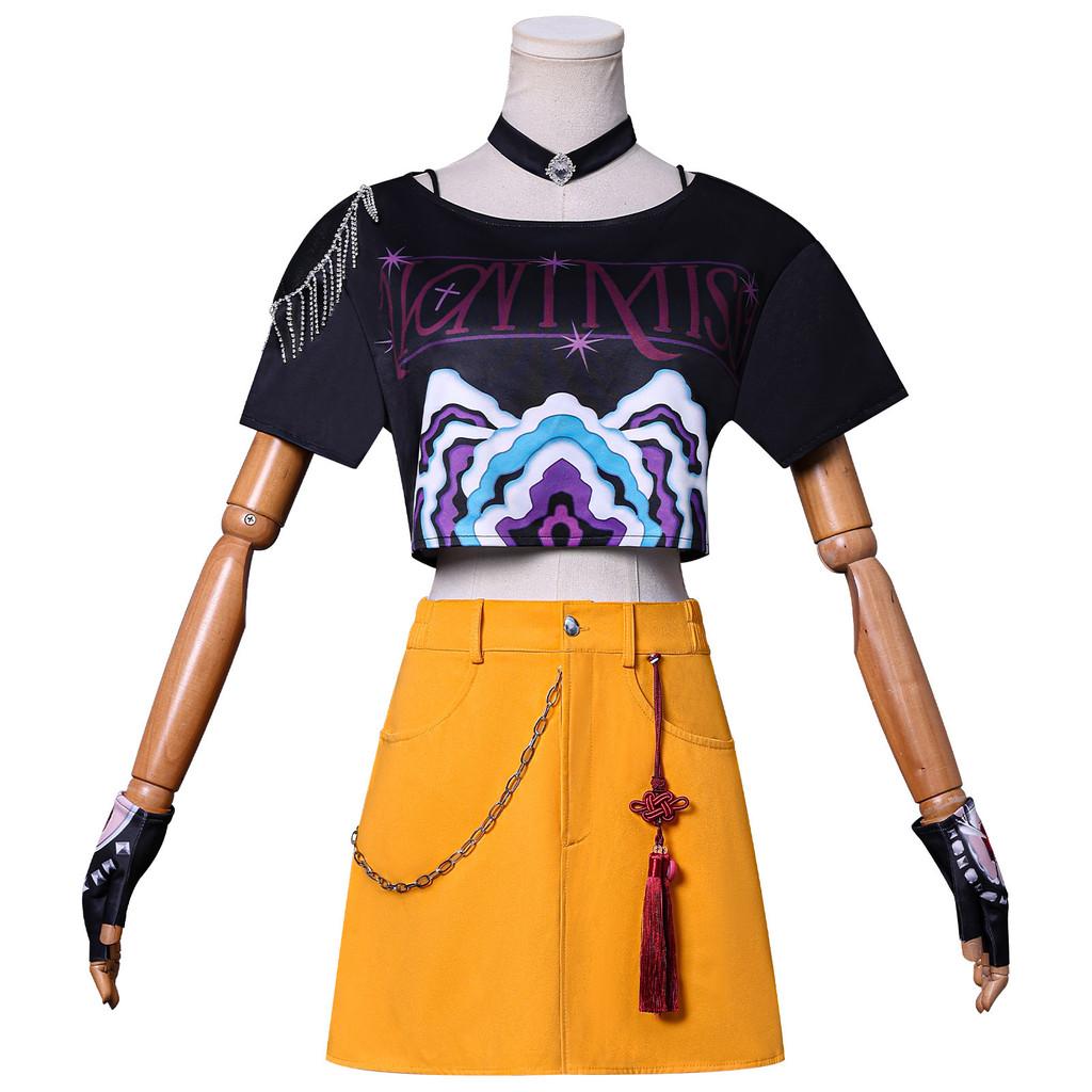 Kpop Demon Hunters Mira Cosplay Costume With Polyester Fabric For Game Anime Role Play Adults