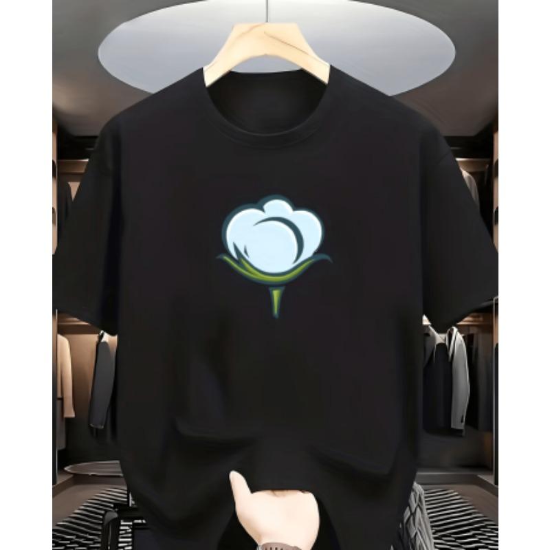 Men's 3D Pattern T-shirt Short-sleeved T-shirt 3D Printed Round Neck Shirt Retro Retro Casual Street