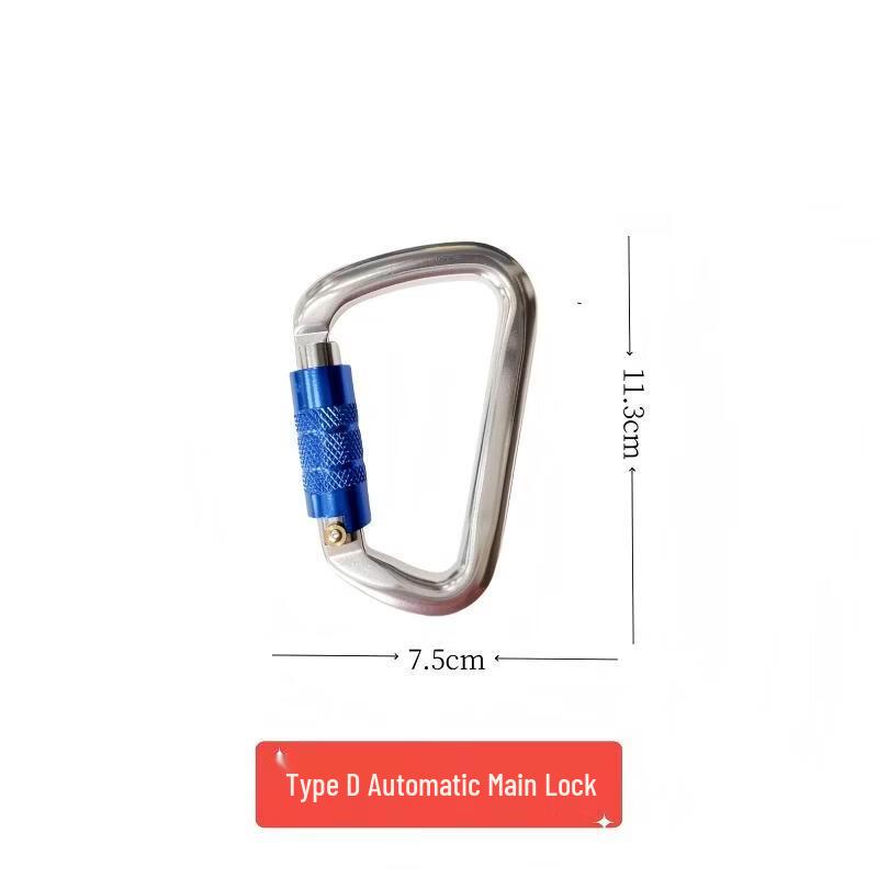 Lieve Rock Climbing D-Type Auto-Lock Carabiner