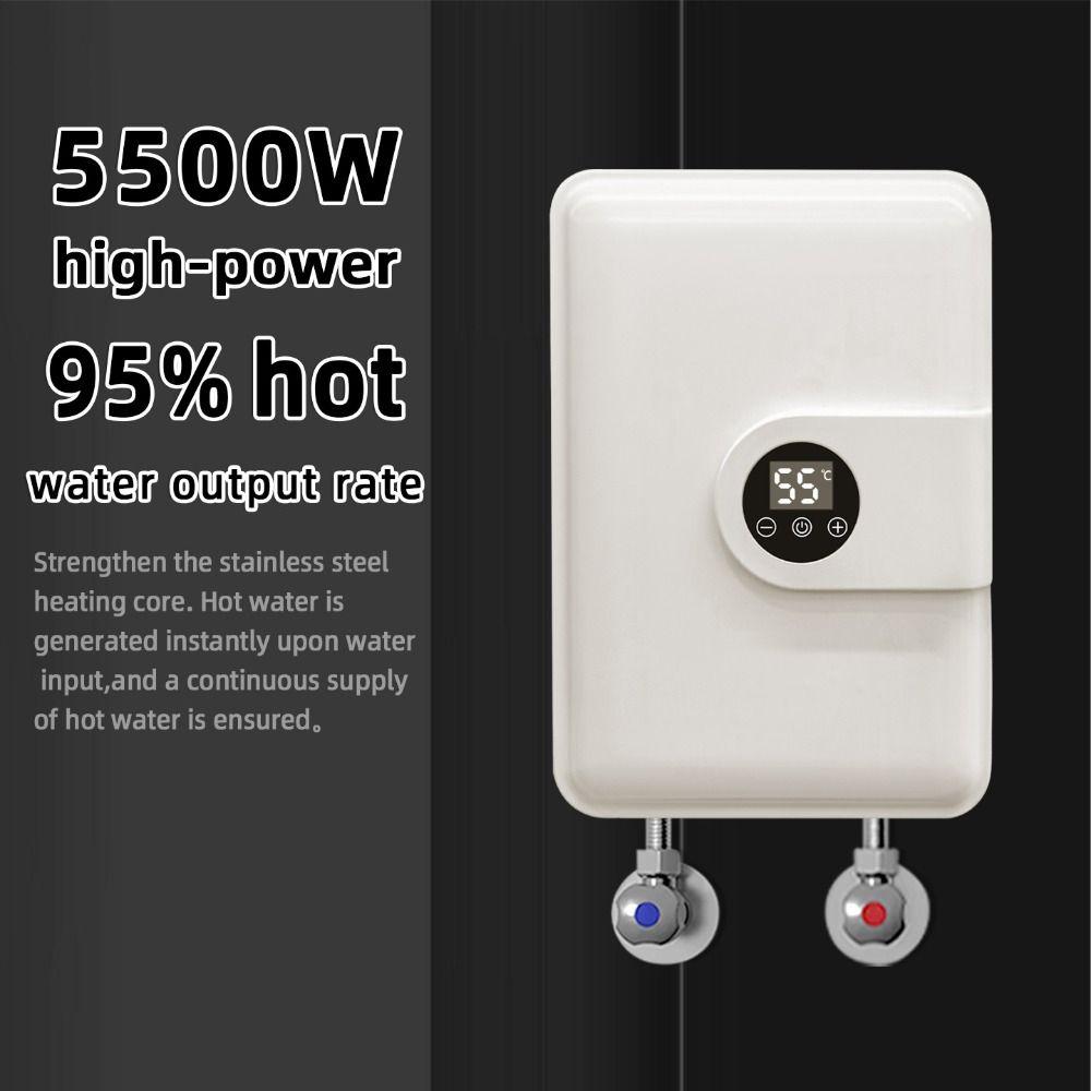 Power Saving Tankless Water Heater Thermostatic Bath Geyser Water Heater  Home Application