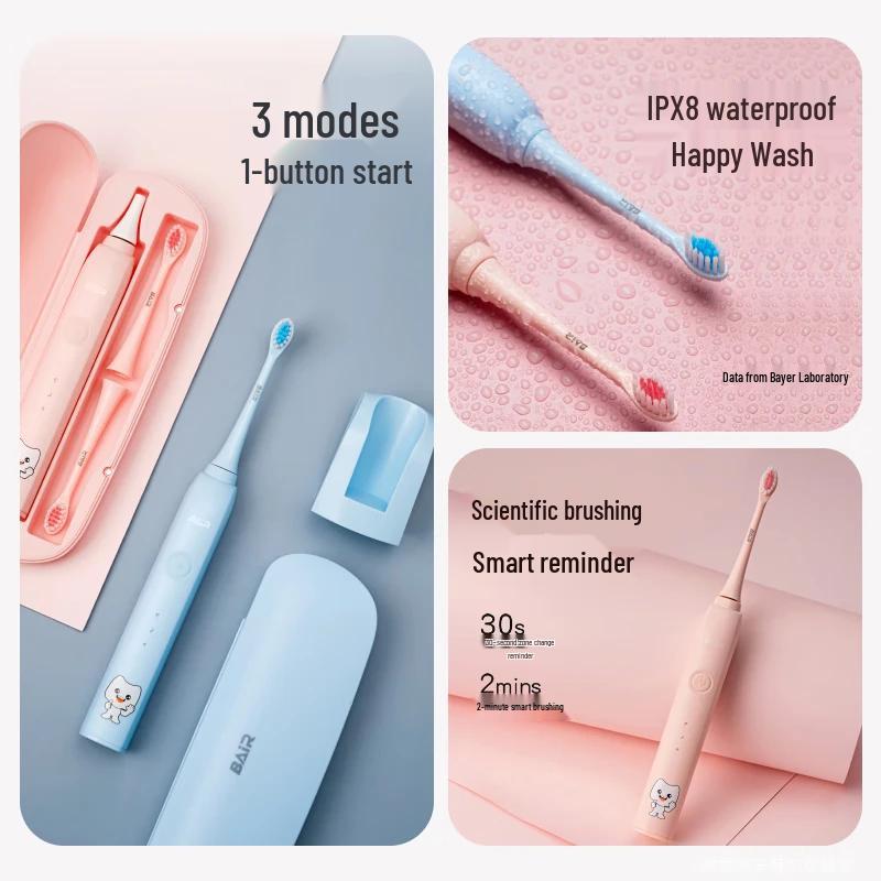 Byer K7/K3 Sonic Electric Toothbrush for Kids 3-12 Years