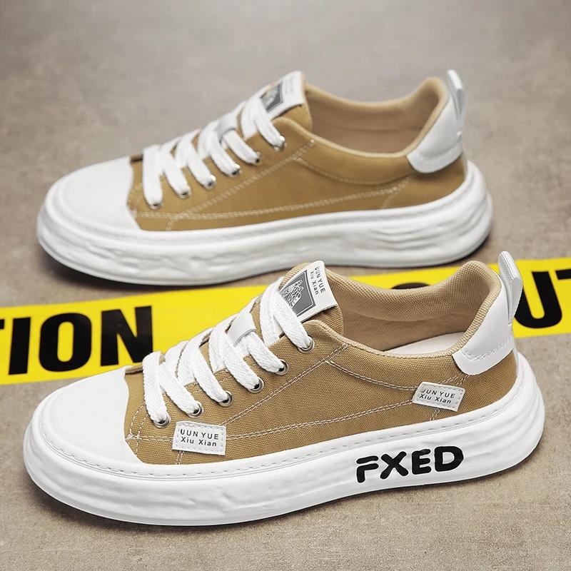 

Холст- Скейтборд- Лоферы Повседневные Кроссовки Мода Спорт и Отдых -Уличная Обувь для Мужчин Мягкая и Удобная Износостойкая 44 бежевый