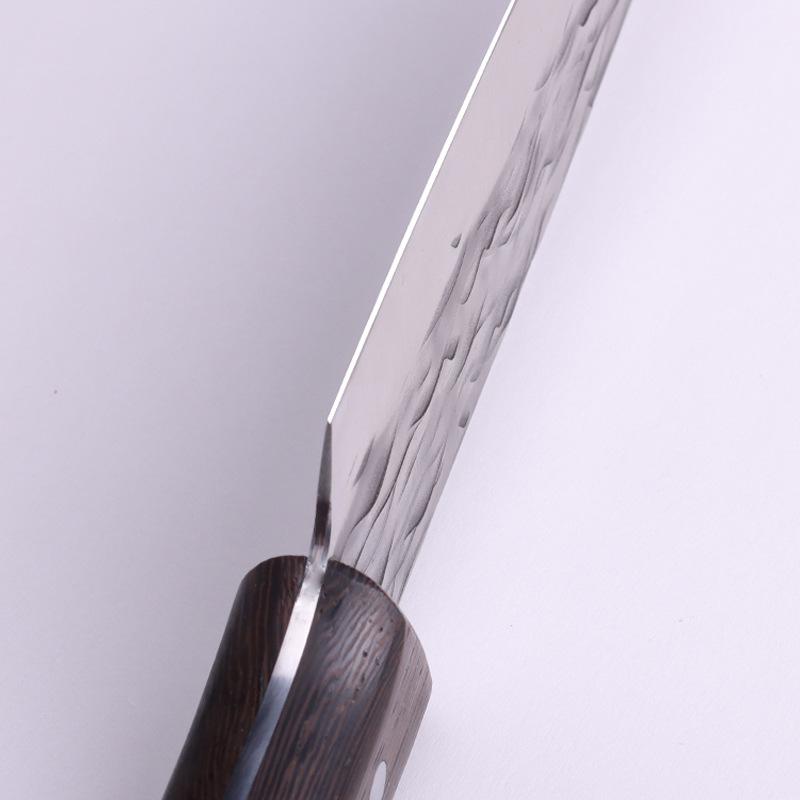 Kitchen Knives Forged Chef Cleaver Butcher Meat Fish Fruit Filleting Cutter Sushi Slicing Utility Knife with Wenge Handle