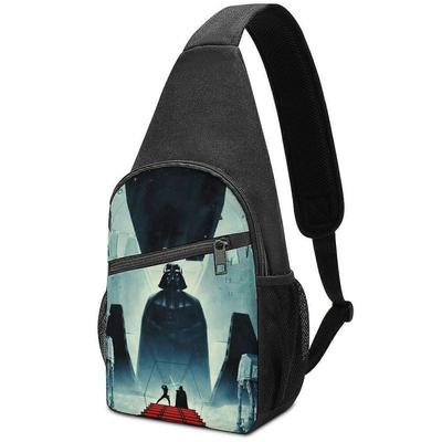 O8517 Star Wars Casual Oxford Crossbody Bag and Backpack with Mesh Side Pockets, Comfortable Padding, and Adjustable Strap P8517