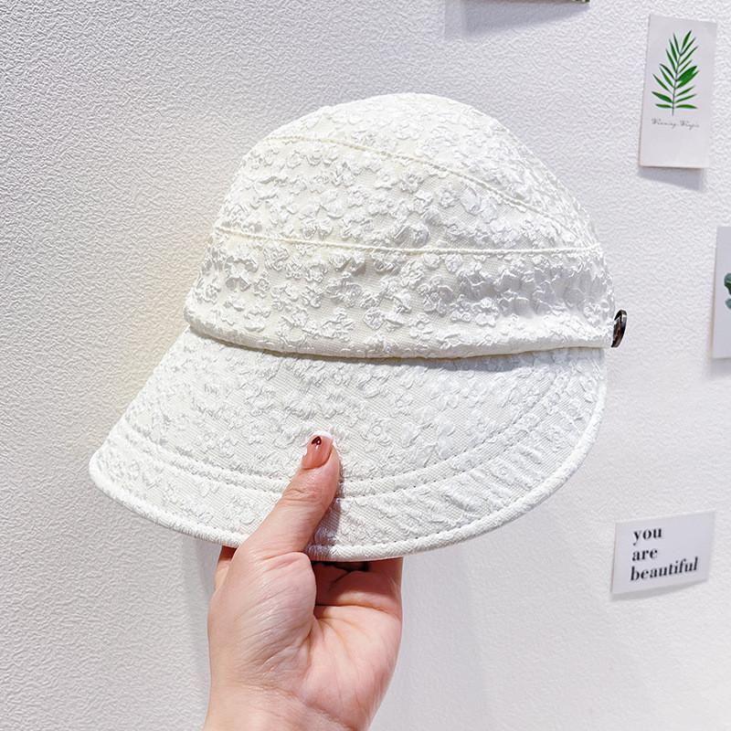 Polyester Summer Sun Hat With Wide Brim For Women Outdoor Sun Protection