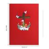 Easters Popup Cards 3D Easters Greeting Card,Religious Crosses Easters Card Gift
