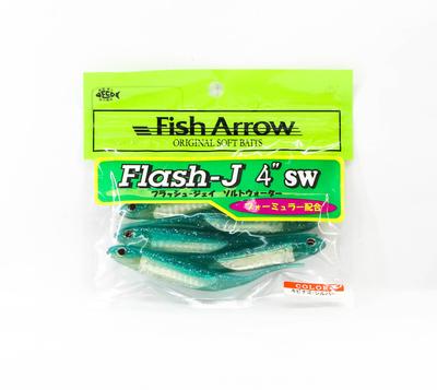 Fish Arrow Soft Lure Flash J SW 4 Inch 5 Piece Per Pack #131 (1261)