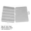 Plastic Fishing Tackle Box Double Buckle Portable Wear Resistant Fishing Lure Box for Angling