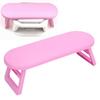 2pcs Nail Hand Rest Foldable Nail Arm Rest Cushion Washable Nail Hand Pillow for Nail Salon Beauty School