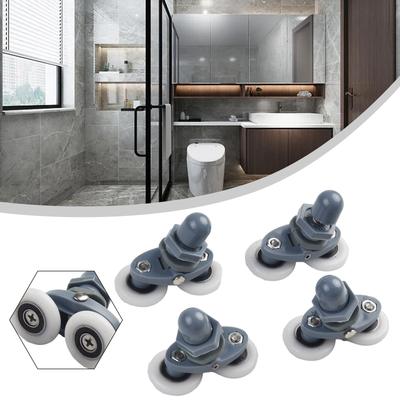 Newest Bath Rollers Wheels Shower Wheels Roller Runner Wheels Sliders 19/23/25/27mm Dia Shower Door Twin Bottom