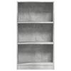 Bookshelf Concrete Grey 60 x 24 x 109 cm Engineered Wood