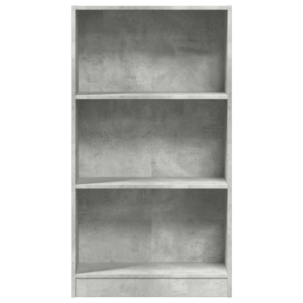 Bookshelf Concrete Grey 60 x 24 x 109 cm Engineered Wood