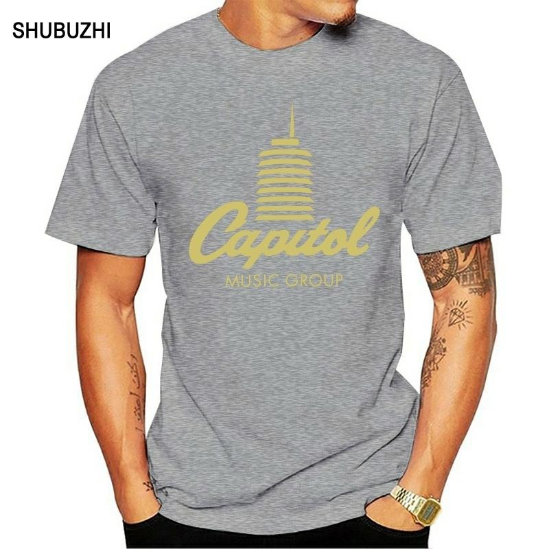

Funny Men t shirt Women novelty tshirt Capitol Records Tower Logo TShirt men cotton tshirt summer brand teeshirt euro size 4XL