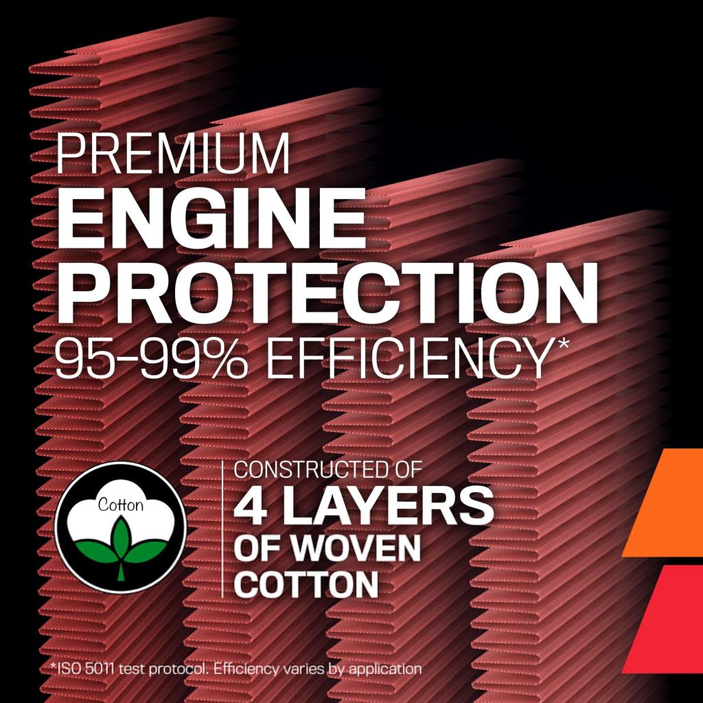 K&N Engine Air Filter Power & Acceleration Washable Premium Replacement Car Air Filter Compatible