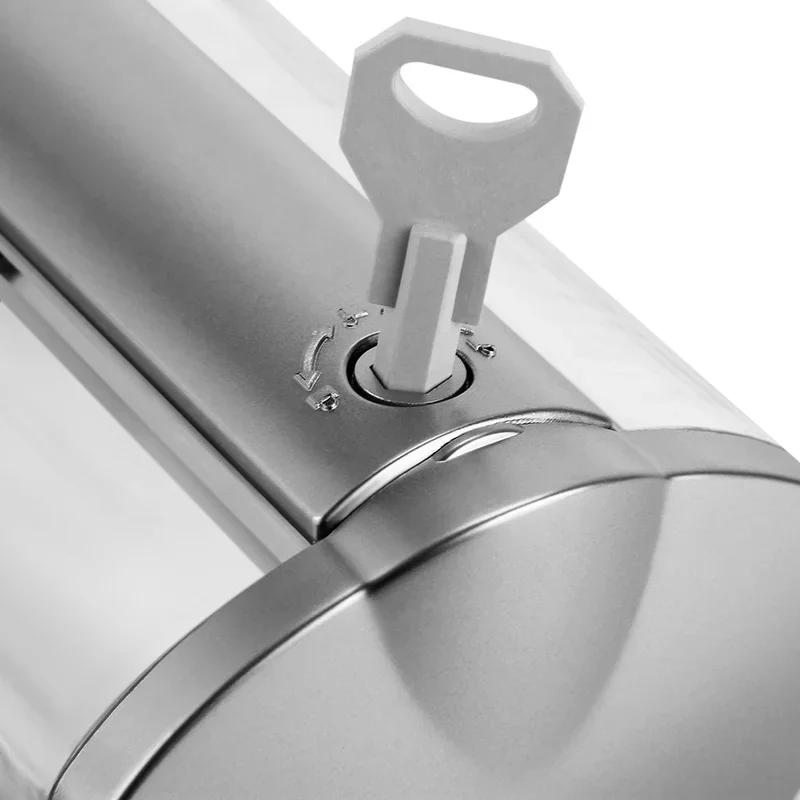 Silberner Seifenspender mit Einzelkopf, Duschgelbox, Badezimmer für Zuhause, öffentliche Toiletten, manueller Seifenspender