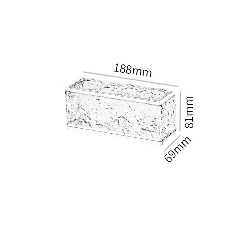 Light Luxury Trendy Shelf Glacier Pattern Toothbrush Electric Toothbrush Holder No Punching Toothpaste Storage Rack