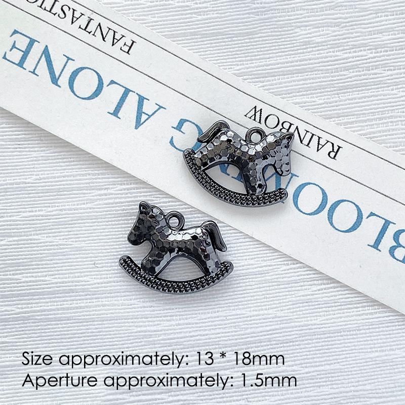 1Pcs Cute Simple Horse Animal Pendant Charms For Handmade Jewelry Making Necklace Earrings Bracelet Diy Accessories Supplies
