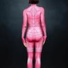 Women Dance Pink Tights Adults Halloween Party Cosplay Dress Up Cyber Punk 3D Digital Printing Jumpsuit