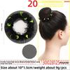 Children's Flower-style Colorful Hair Net Art Examination Dancing Net Bag Children's Hair Bun and Head Flower