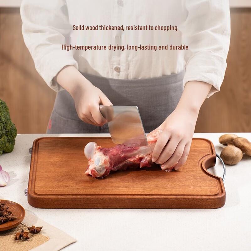 SUPOR Wenge Wood Cutting Board with Handle