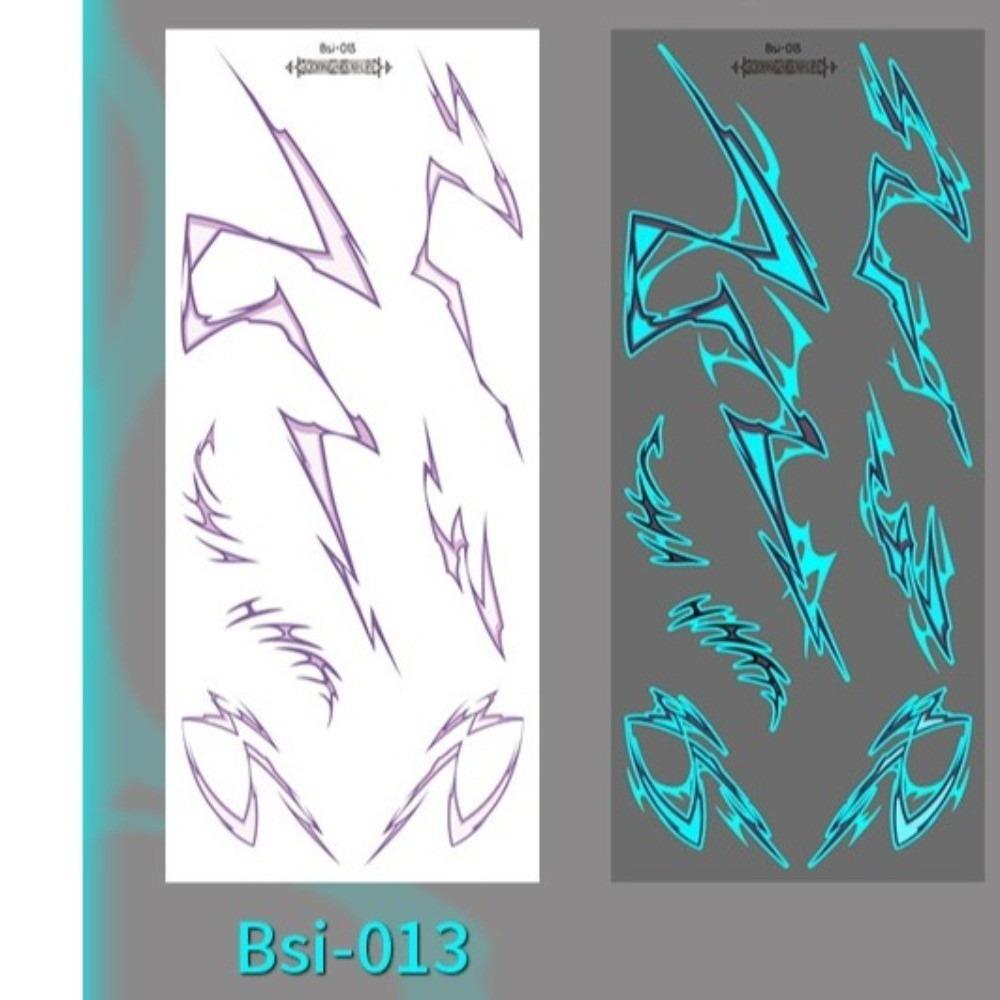 Crack Mark Temporary Tattoo Stickers Waterproof Body Art Stickers Halloween Tattoo Stickers Makeup